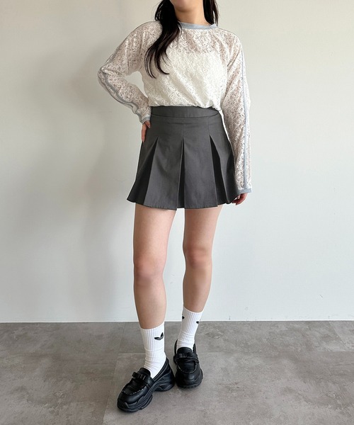 apres jour mignon(アプレジュールミニョン)の「レースライントップス【ZOZOTOWN限定アイテム】(Tシャツ/カットソー・レディース・オフホワイト/ホワイト系その他/ブラック・フリー/X-LARGE)」の11枚目の写真
