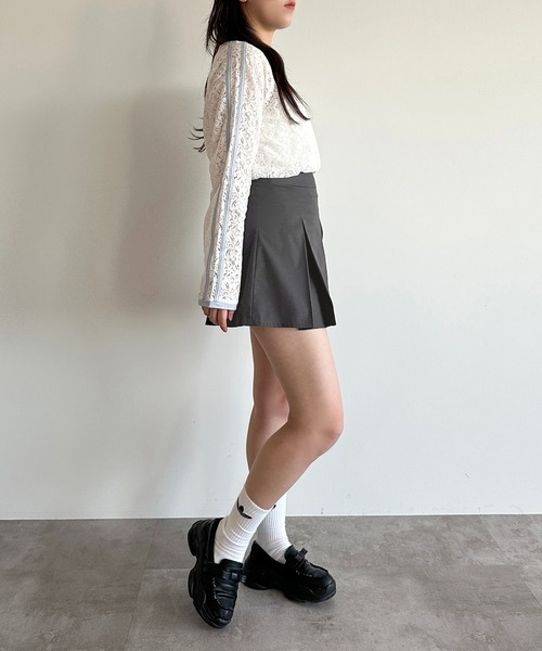 apres jour mignon(アプレジュールミニョン)の「レースライントップス【ZOZOTOWN限定アイテム】(Tシャツ/カットソー・レディース・オフホワイト/ホワイト系その他/ブラック・フリー/X-LARGE)」の12枚目の写真
