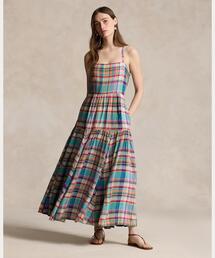 POLO RALPH LAUREN チェック柄ウール混ミディドレス 関税送料込 82954526_b_02_215.jpg