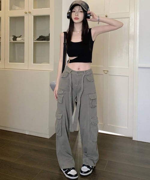 Miniministore(ミニミニストア)の「タンクトップレディース カップ付きタンク(タンクトップ・レディース・ブラック/ベージュ/ホワイト/グレー・FREE)」の14枚目の写真