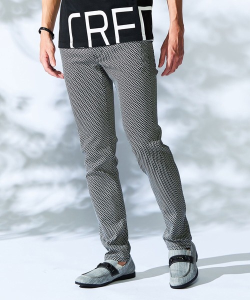 【セール】BIGヘリンボンハイストレッチパンツ(その他パンツ)|HIDEAWAYS NICOLE(ハイダウェイニコル)