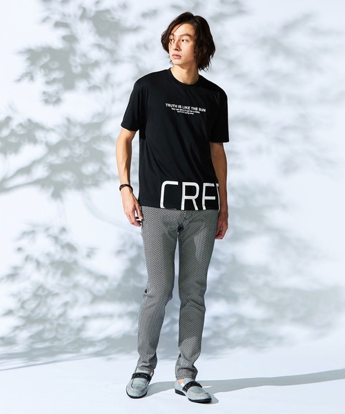 HIDEAWAYS NICOLE（ハイダウェイニコル）の「BIGヘリンボンハイストレッチパンツ（その他パンツ・メンズ・ブラック/ホワイト×ブラック/チャコールグレー×ブラック・X-LARGE/LARGE/MEDIUM/SMALL）」の14枚目の写真