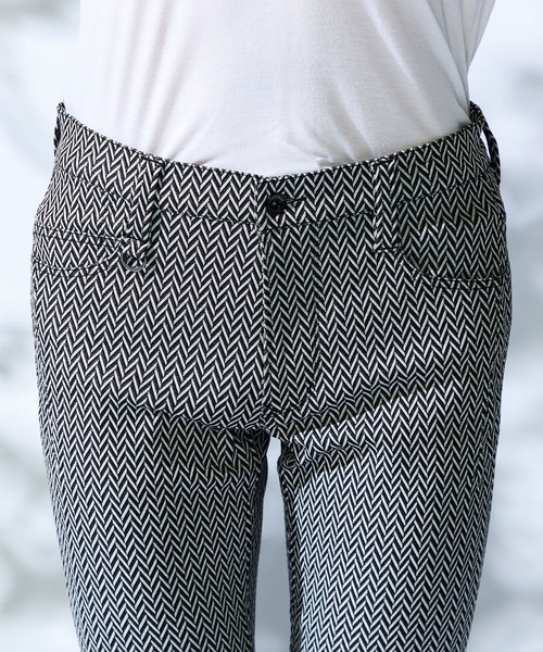 HIDEAWAYS NICOLE（ハイダウェイニコル）の「BIGヘリンボンハイストレッチパンツ（その他パンツ・メンズ・ブラック/ホワイト×ブラック/チャコールグレー×ブラック・X-LARGE/LARGE/MEDIUM/SMALL）」の12枚目の写真
