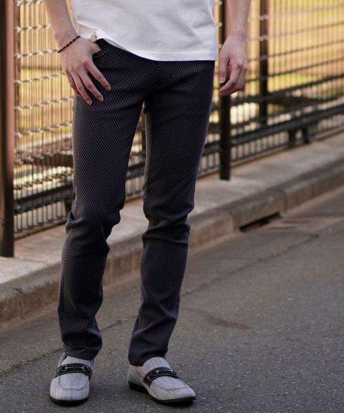 HIDEAWAYS NICOLE（ハイダウェイニコル）の「BIGヘリンボンハイストレッチパンツ（その他パンツ・メンズ・ブラック/ホワイト×ブラック/チャコールグレー×ブラック・X-LARGE/LARGE/MEDIUM/SMALL）」の20枚目の写真