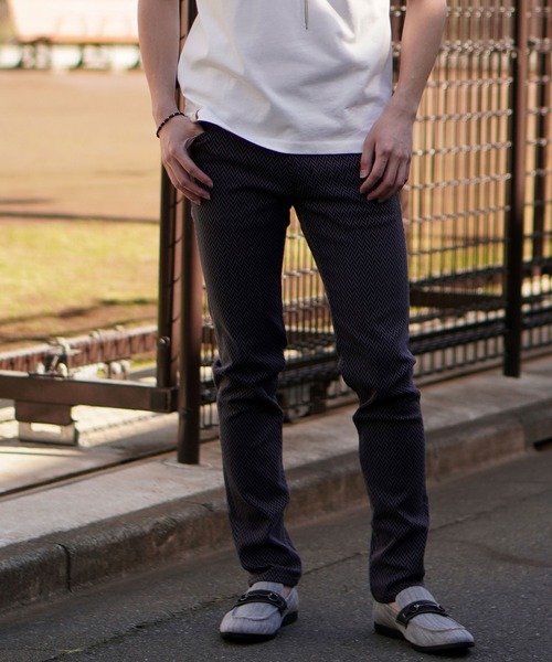 HIDEAWAYS NICOLE（ハイダウェイニコル）の「BIGヘリンボンハイストレッチパンツ（その他パンツ・メンズ・ブラック/ホワイト×ブラック/チャコールグレー×ブラック・X-LARGE/LARGE/MEDIUM/SMALL）」の21枚目の写真