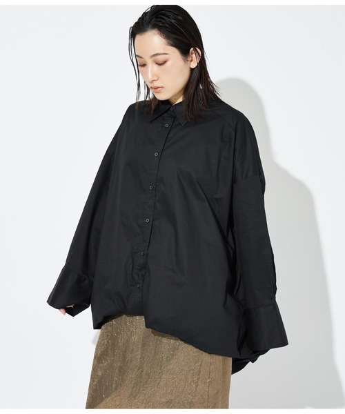 Settimissimo（セッティミッシモ）の「バルーンシルエット オーバーサイズ シャツ ブラウス（シャツ/ブラウス・レディース・ブラック/オフホワイト・FREE）」の21枚目の写真
