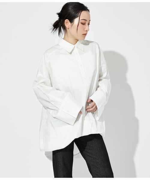 Settimissimo（セッティミッシモ）の「バルーンシルエット オーバーサイズ シャツ ブラウス（シャツ/ブラウス・レディース・ブラック/オフホワイト・FREE）」の8枚目の写真