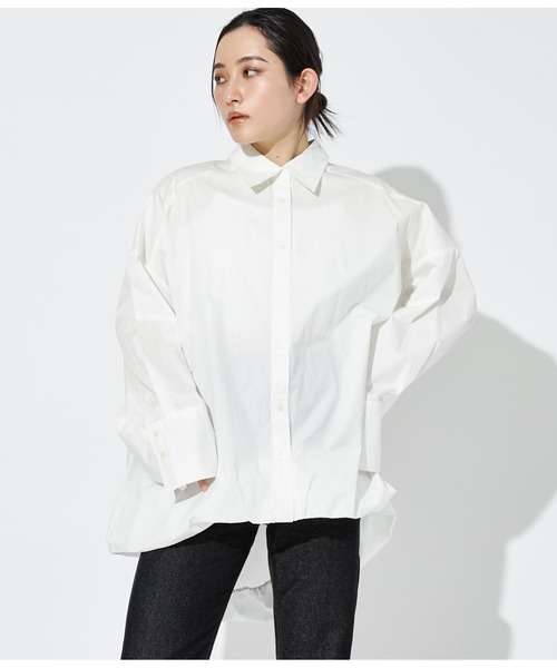 Settimissimo（セッティミッシモ）の「バルーンシルエット オーバーサイズ シャツ ブラウス（シャツ/ブラウス・レディース・ブラック/オフホワイト・FREE）」の11枚目の写真