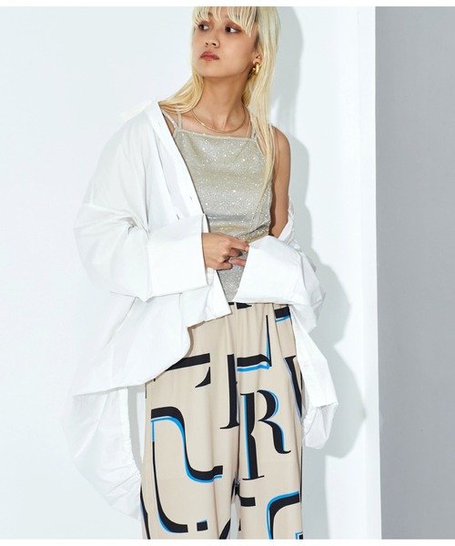 Settimissimo（セッティミッシモ）の「バルーンシルエット オーバーサイズ シャツ ブラウス（シャツ/ブラウス・レディース・ブラック/オフホワイト・FREE）」の4枚目の写真