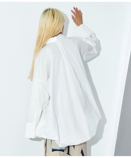 Settimissimo（セッティミッシモ）の「バルーンシルエット オーバーサイズ シャツ ブラウス（シャツ/ブラウス・レディース・ブラック/オフホワイト・FREE）」の5枚目の写真
