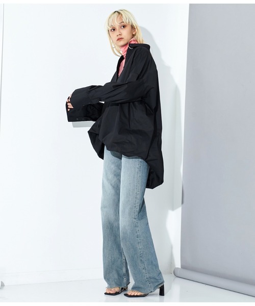 Settimissimo（セッティミッシモ）の「バルーンシルエット オーバーサイズ シャツ ブラウス（シャツ/ブラウス・レディース・ブラック/オフホワイト・FREE）」の19枚目の写真