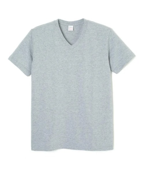 Healthknit(ヘルスニット)の「【 HealthKnit / ヘルスニット 】 ベーシック 2Pパック Vネック 半袖Tシャツ SIP #2-2202(Tシャツ/カットソー・メンズ・グレー/オフホワイト/ブラック/ネイビー・S/M/L)」の9枚目の写真