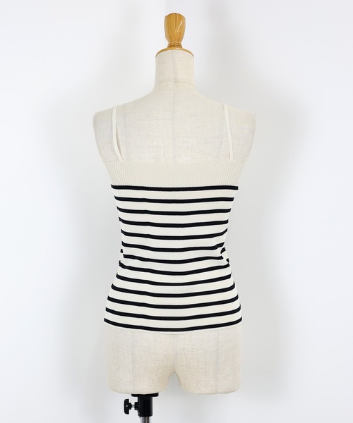 BLUEEAST(ブルーイースト)の「ボーダーカーディガン+キャミソール セット(アンサンブル・レディース・ホワイト/ブラック・MEDIUM)」の14枚目の写真