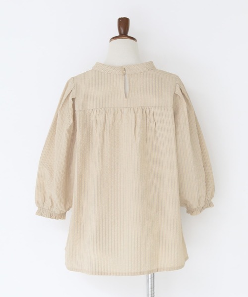 n'OrLABEL（ノアールレーベル）の「『ストライプ柄ボリューム袖ブラウス』（シャツ/ブラウス・レディース・オフホワイト/ネイビー/ライトベージュ・1/2）」の11枚目の写真