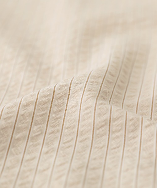 n'OrLABEL（ノアールレーベル）の「『ストライプ柄ボリューム袖ブラウス』（シャツ/ブラウス・レディース・オフホワイト/ネイビー/ライトベージュ・1/2）」の7枚目の写真