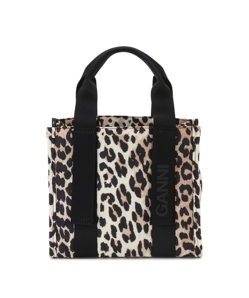 ADAM ET ROPE'(アダムエロペ)の「【GANNI(ガニー)】RECYCLED TECH SMALL TOTE PRINT(ショルダーバッグ・レディース・ブラウン・FREE)」の9枚目の写真