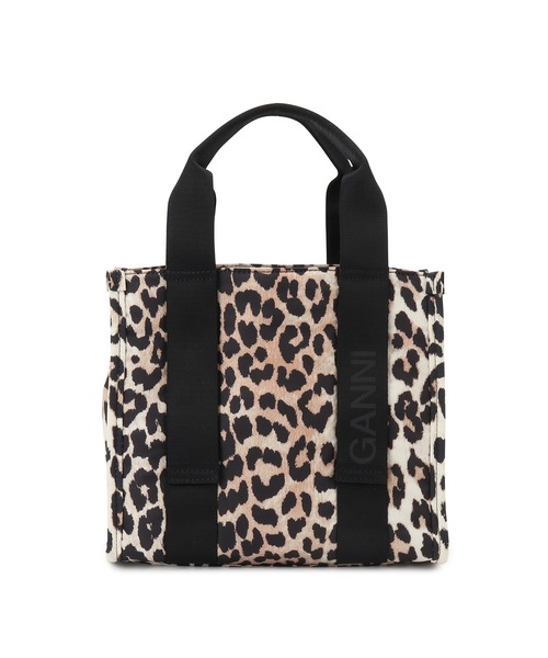 ADAM ET ROPE'(アダムエロペ)の「【GANNI(ガニー)】RECYCLED TECH SMALL TOTE PRINT(ショルダーバッグ・レディース・ブラウン・FREE)」の11枚目の写真