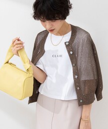 NOLLEY’S | 《手洗い可能》スパンコールメッシュ5分袖カーディガン(カーディガン/ボレロ)