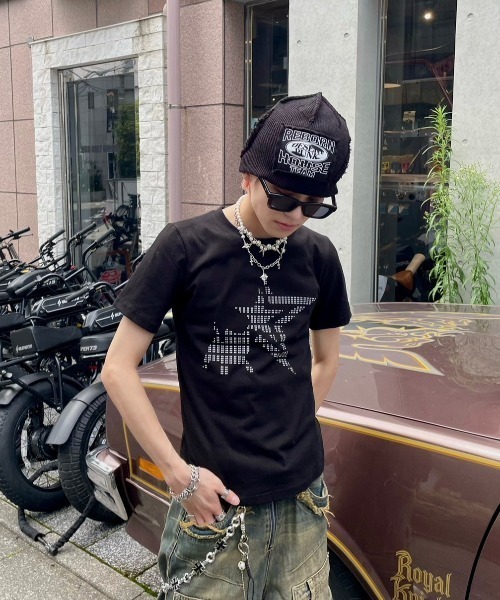 XU（エックスユー）の「ストリートファッション XU エックスユー galaxy pearl chain necklace チェーンネックレス スターネックレス パールネックレス シルバーアクセサリー シルバーネックレス シルバーチェーン 韓国ファッション（ネックレス・メンズ・シルバー・ONE SIZE）」の10枚目の写真