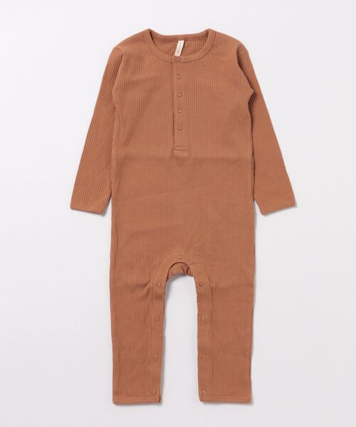 【セール】★Quincy Mae★RIBBED BABY JUMPSUIT || CINNAMON（その他ベビー用品）｜Quincy Mae（クインシーメイ）