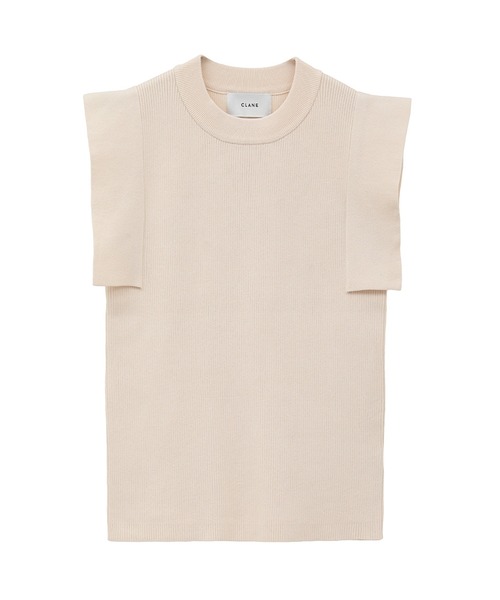 SQUARE SLEEVE KNIT TOPS（ニット/セーター）｜CLANE（クラネ