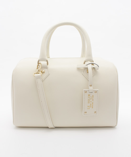 FIGARO Paris（フィガロパリ）の「LE SOLIM サフィアーノボストンBag◆（ボストンバッグ・レディース・ホワイト系その他/ベージュ・FREE）」の2枚目の写真