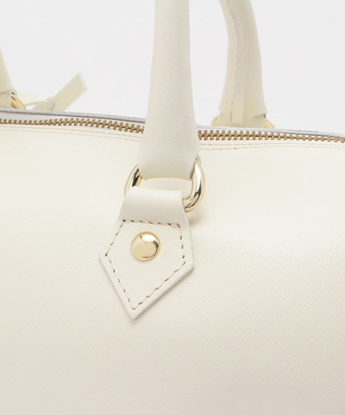 FIGARO Paris（フィガロパリ）の「LE SOLIM サフィアーノボストンBag◆（ボストンバッグ・レディース・ホワイト系その他/ベージュ・FREE）」の6枚目の写真