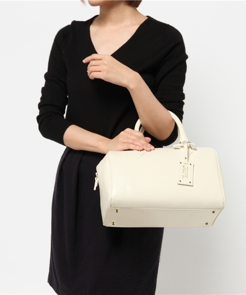FIGARO Paris（フィガロパリ）の「LE SOLIM サフィアーノボストンBag◆（ボストンバッグ・レディース・ホワイト系その他/ベージュ・FREE）」の9枚目の写真