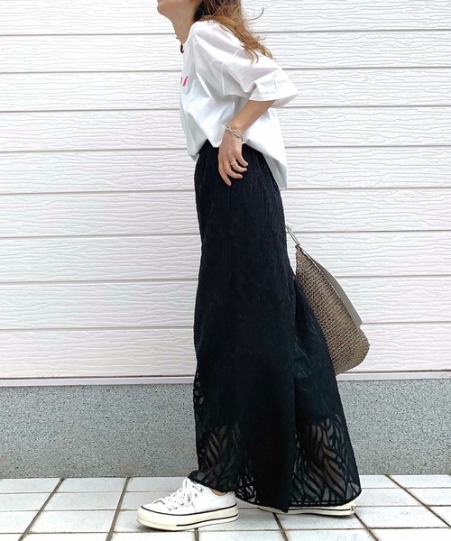 Q（キュー）の「シアージャガードパンツ（その他パンツ・レディース・ブラック/アイボリー・MEDIUM）」の7枚目の写真