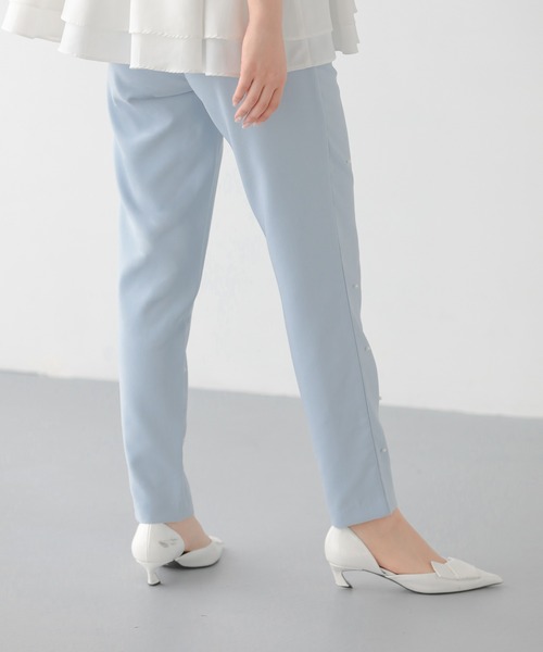 Fit more（フィットモア）の「パールストレートパンツ（スラックス・レディース・ブラック/ブルー/Cream・PS/M/S）」の15枚目の写真