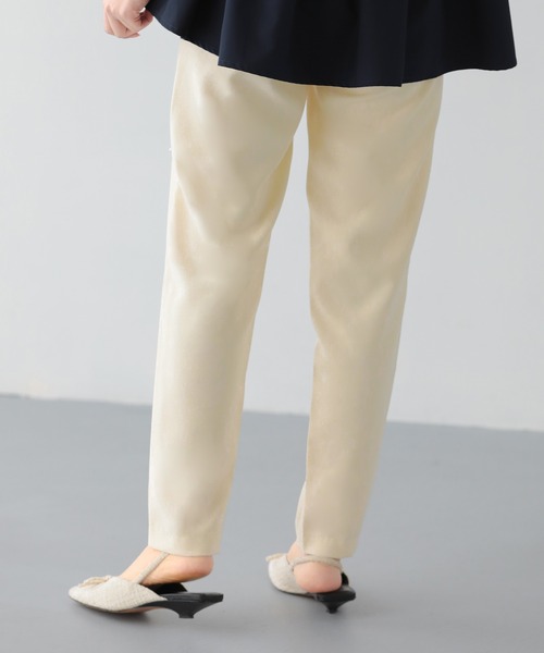 Fit more（フィットモア）の「パールストレートパンツ（スラックス・レディース・ブラック/ブルー/Cream・PS/M/S）」の18枚目の写真
