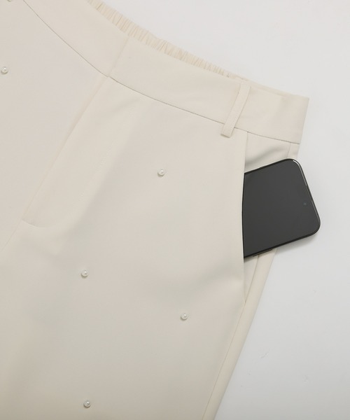 Fit more（フィットモア）の「パールストレートパンツ（スラックス・レディース・ブラック/ブルー/Cream・PS/M/S）」の22枚目の写真