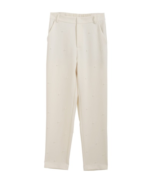 Fit more（フィットモア）の「パールストレートパンツ（スラックス・レディース・ブラック/ブルー/Cream・PS/M/S）」の7枚目の写真