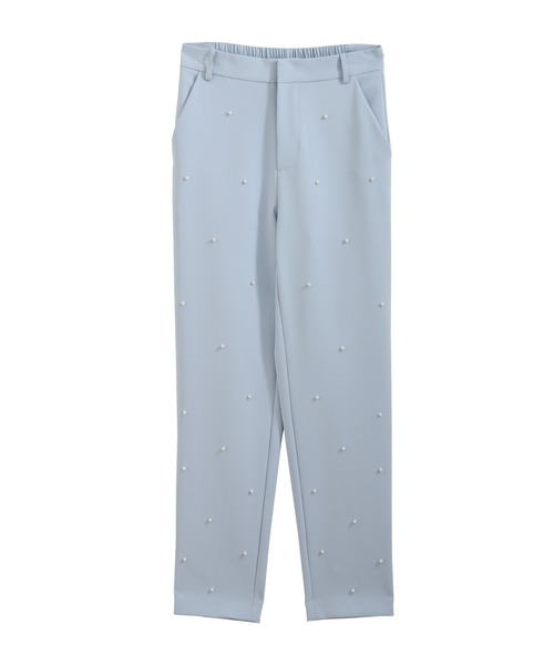 Fit more（フィットモア）の「パールストレートパンツ（スラックス・レディース・ブラック/ブルー/Cream・PS/M/S）」の6枚目の写真