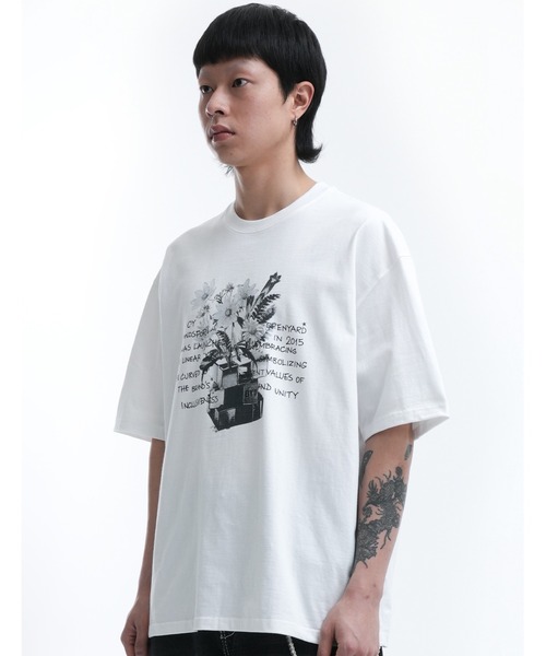 ホワイト　ブラック　ちび半袖　　カットソー KOEISTORE カットソー Tシャツ 半袖 レディース トップス