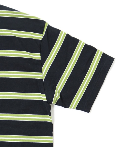 WALLA WALLA SPORT（ワラワラスポーツ）の「S/S STRIPE TEE / ショートスリーブ ストライプ ティー（Tシャツ/カットソー・メンズ・ネイビー/ブラウン/ブラック/ヘザーグレー/グレー系その他/イエロー/ベージュ/ブラウン系2/ネイビー系/グリーン系その他/バーガンディー・LARGE/X-LARGE/XX-LARGE/MEDIUM/XXX-LARGE/SMALL）」の16枚目の写真