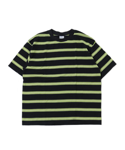 WALLA WALLA SPORT（ワラワラスポーツ）の「S/S STRIPE TEE / ショートスリーブ ストライプ ティー（Tシャツ/カットソー・メンズ・ネイビー/ブラウン/ブラック/ヘザーグレー/グレー系その他/イエロー/ベージュ/ブラウン系2/ネイビー系/グリーン系その他/バーガンディー・LARGE/X-LARGE/XX-LARGE/MEDIUM/XXX-LARGE/SMALL）」の13枚目の写真