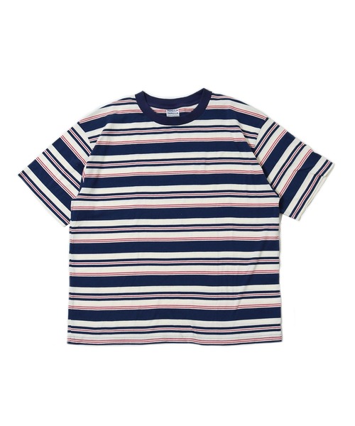 WALLA WALLA SPORT（ワラワラスポーツ）の「S/S STRIPE TEE / ショートスリーブ ストライプ ティー（Tシャツ/カットソー・メンズ・ネイビー/ブラウン/ブラック/ヘザーグレー/グレー系その他/イエロー/ベージュ/ブラウン系2/ネイビー系/グリーン系その他/バーガンディー・LARGE/X-LARGE/XX-LARGE/MEDIUM/XXX-LARGE/SMALL）」の22枚目の写真