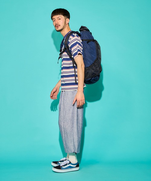 WALLA WALLA SPORT（ワラワラスポーツ）の「S/S STRIPE TEE / ショートスリーブ ストライプ ティー（Tシャツ/カットソー・メンズ・ネイビー/ブラウン/ブラック/ヘザーグレー/グレー系その他/イエロー/ベージュ/ブラウン系2/ネイビー系/グリーン系その他/バーガンディー・LARGE/X-LARGE/XX-LARGE/MEDIUM/XXX-LARGE/SMALL）」の19枚目の写真