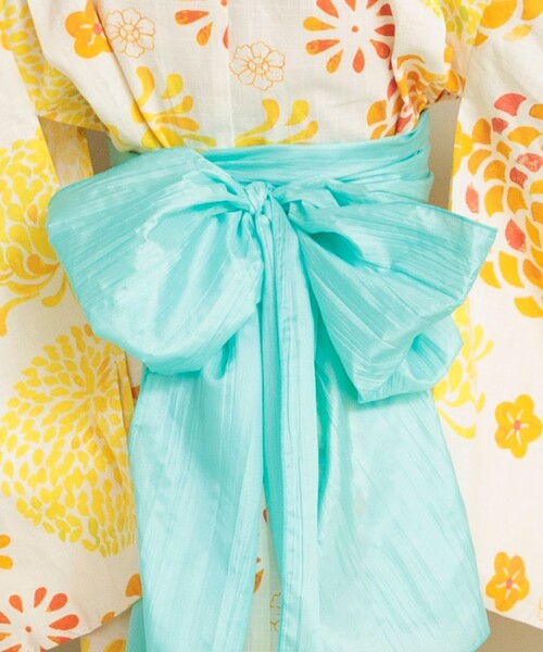 BRANSHES（ブランシェス）の「【浴衣/京都TONOYO】ぼたん柄浴衣（浴衣・キッズ・イエロー・S/M/L）」の8枚目の写真