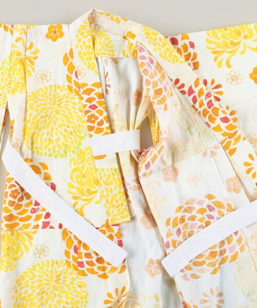 BRANSHES（ブランシェス）の「【浴衣/京都TONOYO】ぼたん柄浴衣（浴衣・キッズ・イエロー・S/M/L）」の10枚目の写真