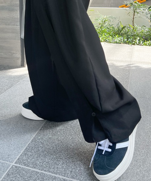 ABYS(アビス)の「裾2WAYワイドスラックスパンツ(スラックス・レディース・ブラック/グレー・MEDIUM/LARGE)」の10枚目の写真