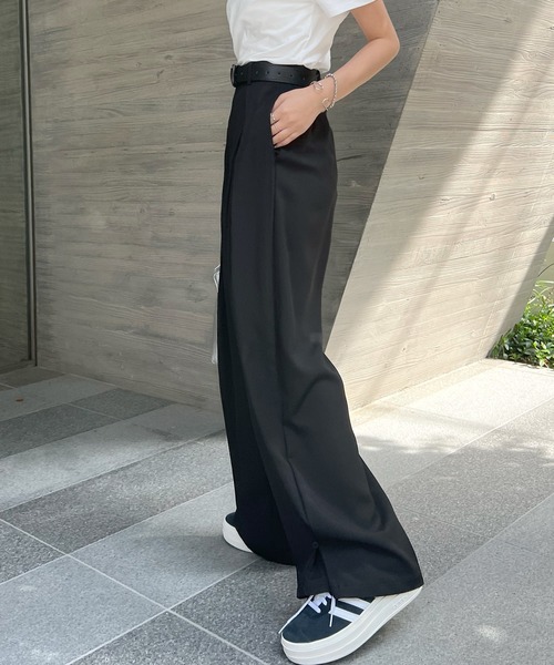 ABYS(アビス)の「裾2WAYワイドスラックスパンツ(スラックス・レディース・ブラック/グレー・MEDIUM/LARGE)」の11枚目の写真