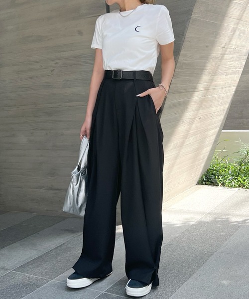 ABYS(アビス)の「裾2WAYワイドスラックスパンツ(スラックス・レディース・ブラック/グレー・MEDIUM/LARGE)」の16枚目の写真