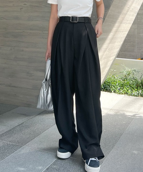 ABYS(アビス)の「裾2WAYワイドスラックスパンツ(スラックス・レディース・ブラック/グレー・MEDIUM/LARGE)」の17枚目の写真