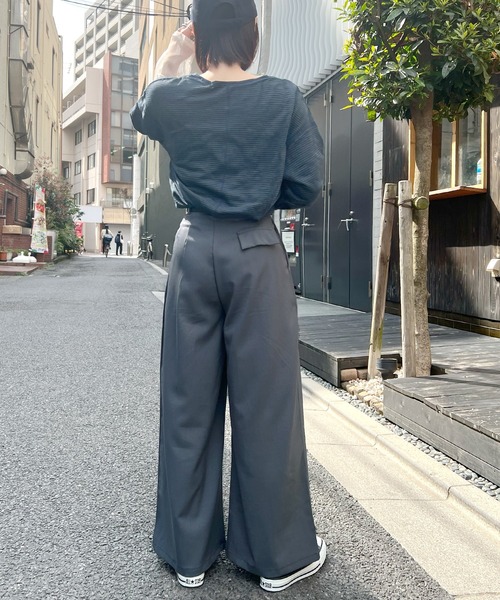 ABYS(アビス)の「裾2WAYワイドスラックスパンツ(スラックス・レディース・ブラック/グレー・MEDIUM/LARGE)」の20枚目の写真