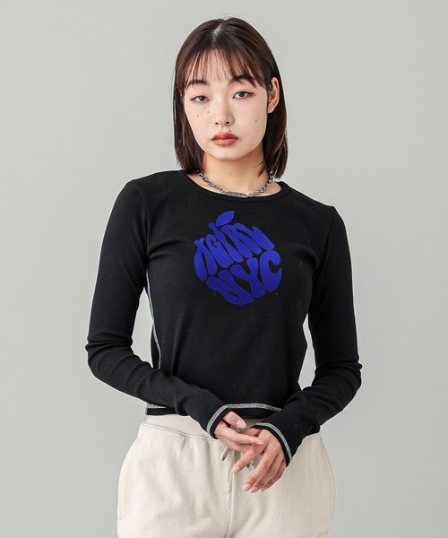 【セール】APPLE BABY L/S TEE（Tシャツ/カットソー）｜X-girl（エックスガール）