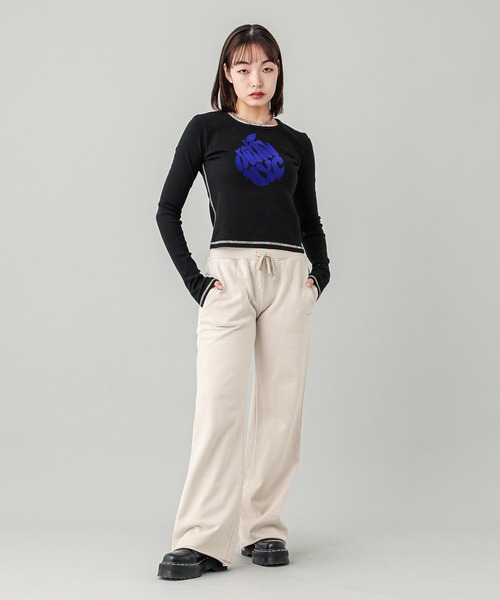 X-girl（エックスガール）の「APPLE BABY L/S TEE（Tシャツ