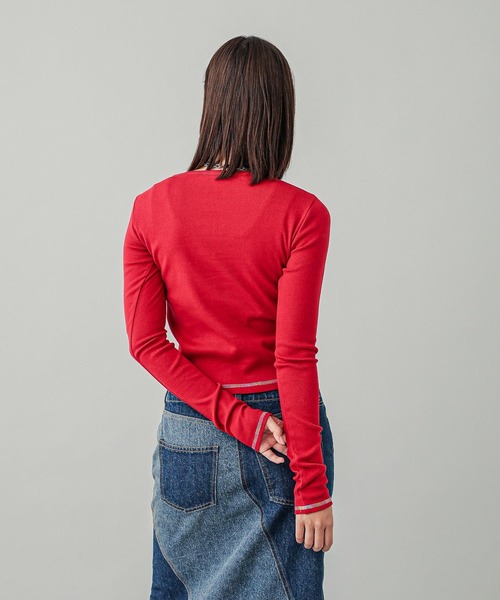 X-girl（エックスガール）の「APPLE BABY L/S TEE（Tシャツ