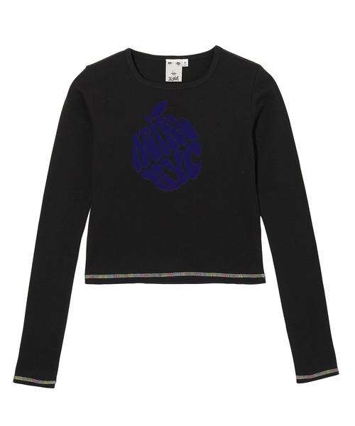 X-girl（エックスガール）の「APPLE BABY L/S TEE（Tシャツ